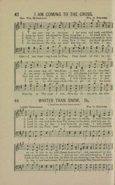 Standard Revival Songs: and Bible Readings. A collection fo music and responsive Bible readings for us in revival meetings page 44