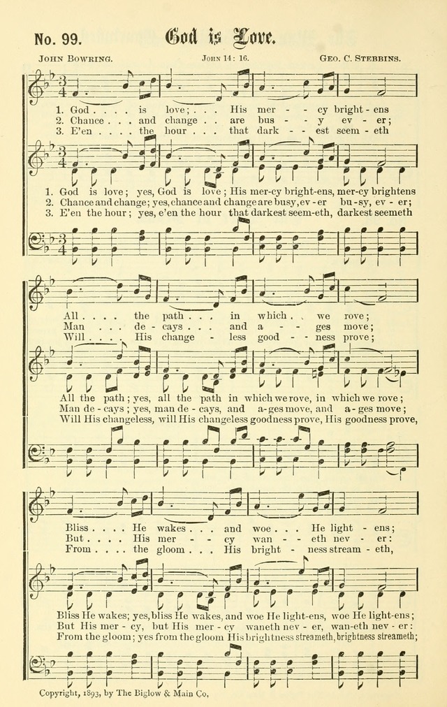 Sacred Songs No. 1: compiled and arranged for use in gospel meetings, Sunday schools, prayer meetings and other religious services page 100