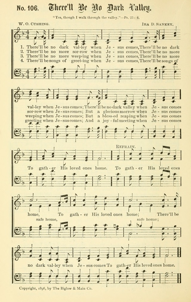 Sacred Songs No. 1: compiled and arranged for use in gospel meetings, Sunday schools, prayer meetings and other religious services page 108