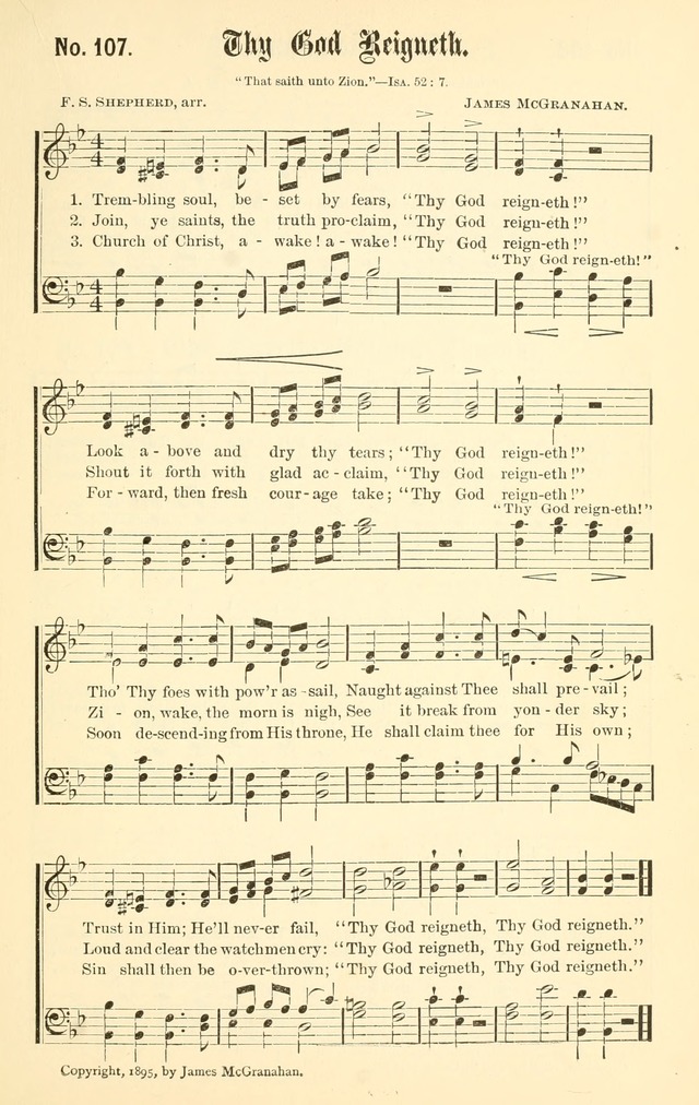 Sacred Songs No. 1: compiled and arranged for use in gospel meetings, Sunday schools, prayer meetings and other religious services page 109