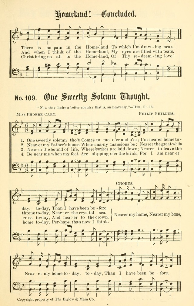 Sacred Songs No. 1: compiled and arranged for use in gospel meetings, Sunday schools, prayer meetings and other religious services page 111