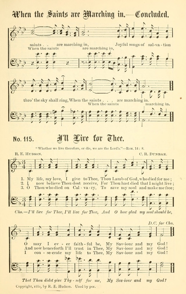 Sacred Songs No. 1: compiled and arranged for use in gospel meetings, Sunday schools, prayer meetings and other religious services page 117