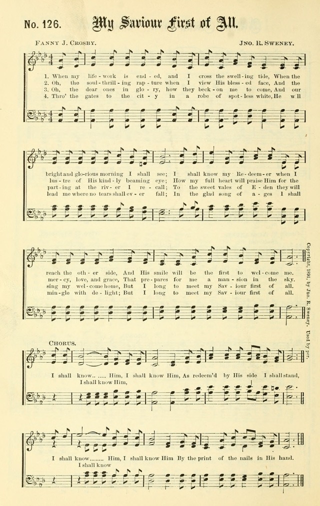 Sacred Songs No. 1: compiled and arranged for use in gospel meetings, Sunday schools, prayer meetings and other religious services page 128