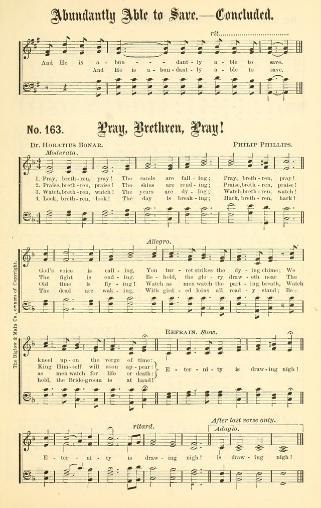 Sacred Songs No. 1: compiled and arranged for use in gospel meetings, Sunday schools, prayer meetings and other religious services page 157