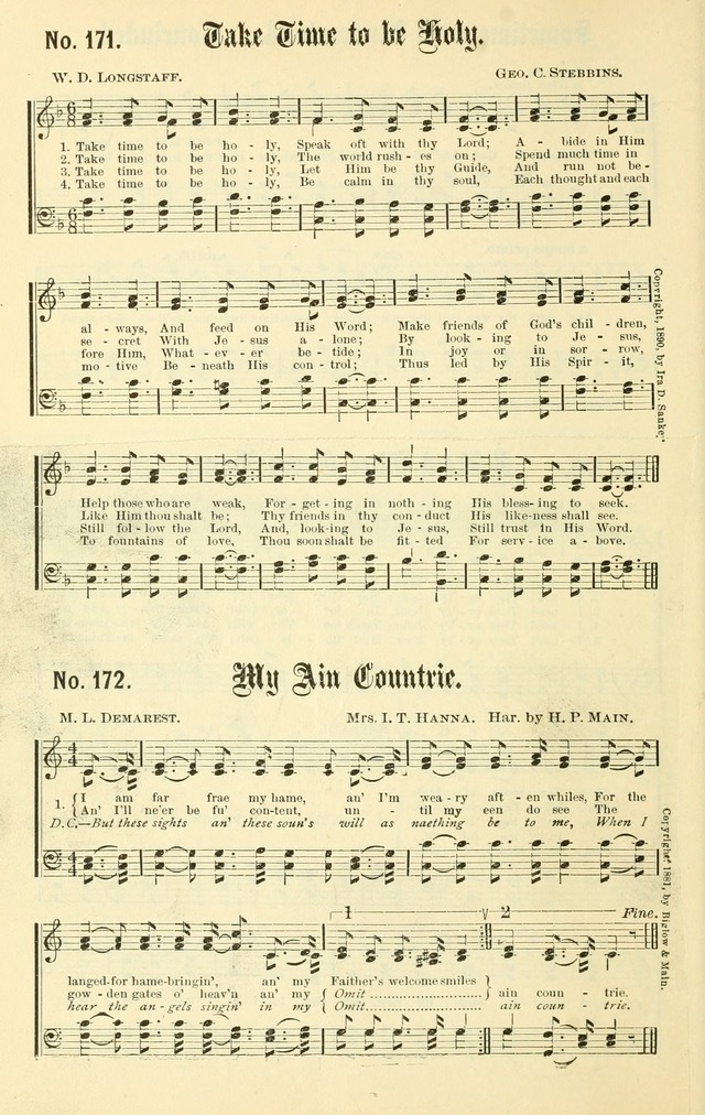 Sacred Songs No. 1: compiled and arranged for use in gospel meetings, Sunday schools, prayer meetings and other religious services page 164