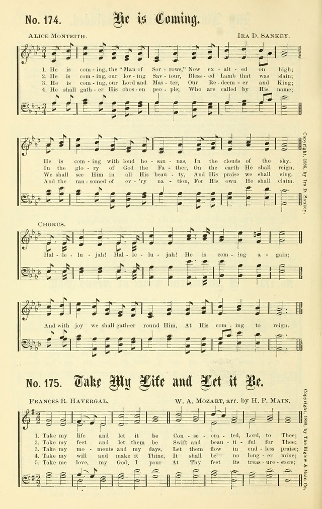 Sacred Songs No. 1: compiled and arranged for use in gospel meetings, Sunday schools, prayer meetings and other religious services page 166