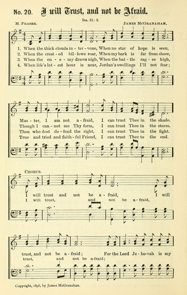 Sacred Songs No. 1: compiled and arranged for use in gospel meetings, Sunday schools, prayer meetings and other religious services page 20