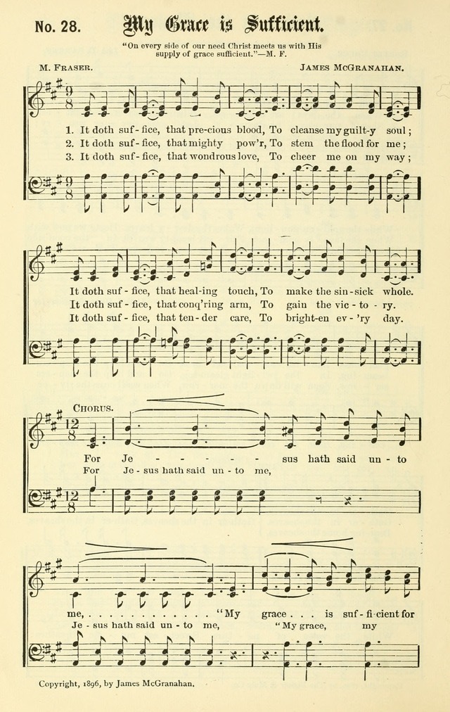 Sacred Songs No. 1: compiled and arranged for use in gospel meetings, Sunday schools, prayer meetings and other religious services page 28