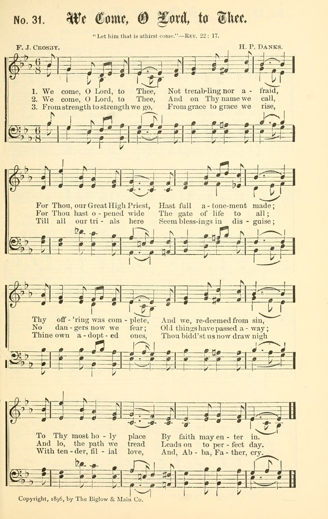 Sacred Songs No. 1: compiled and arranged for use in gospel meetings, Sunday schools, prayer meetings and other religious services page 31