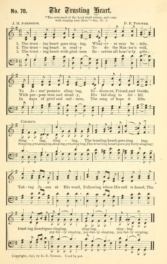 Sacred Songs No. 1: compiled and arranged for use in gospel meetings, Sunday schools, prayer meetings and other religious services page 79