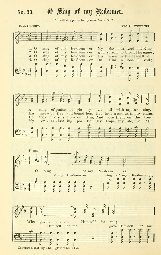 Sacred Songs No. 1: compiled and arranged for use in gospel meetings, Sunday schools, prayer meetings and other religious services page 84