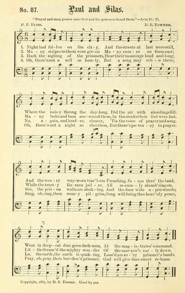 Sacred Songs No. 1: compiled and arranged for use in gospel meetings, Sunday schools, prayer meetings and other religious services page 88