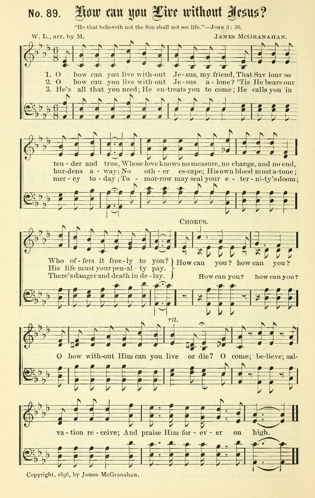 Sacred Songs No. 1: compiled and arranged for use in gospel meetings, Sunday schools, prayer meetings and other religious services page 90