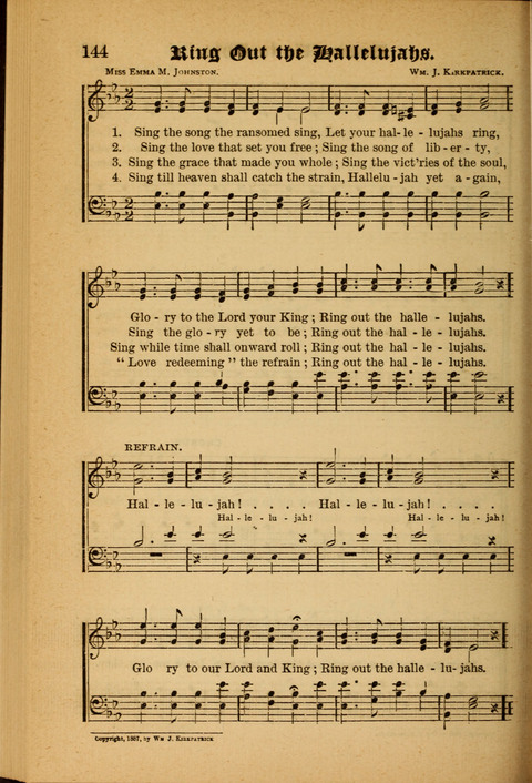 Sunlit Songs: for use in meetings for Christian worship or work page 144