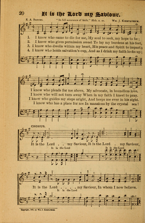 Sunlit Songs: for use in meetings for Christian worship or work page 20