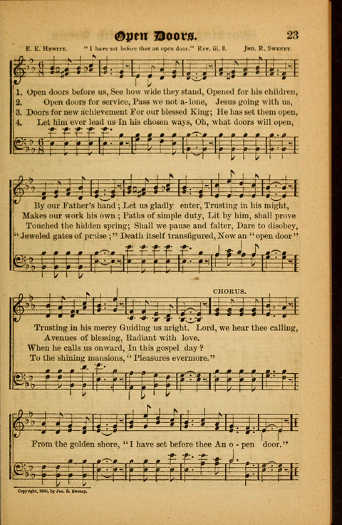 Sunlit Songs: for use in meetings for Christian worship or work page 23