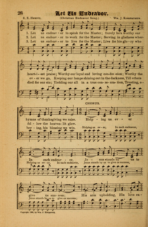 Sunlit Songs: for use in meetings for Christian worship or work page 28