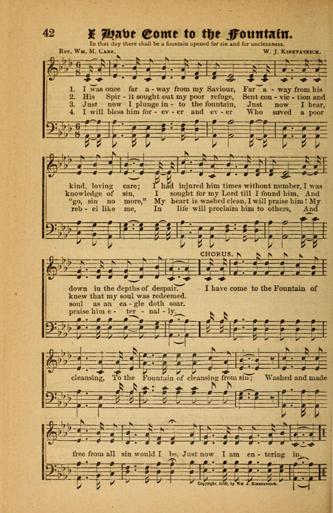 Sunlit Songs: for use in meetings for Christian worship or work page 42