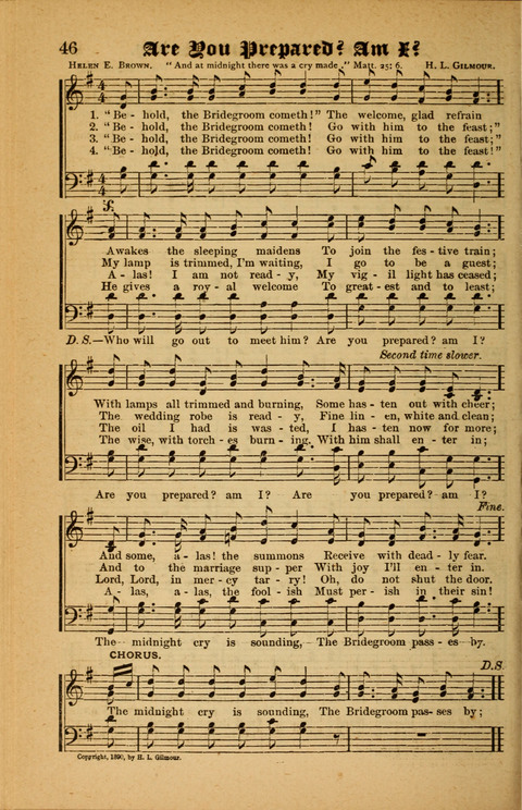 Sunlit Songs: for use in meetings for Christian worship or work page 46