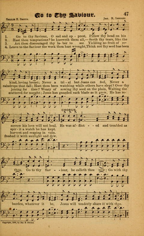 Sunlit Songs: for use in meetings for Christian worship or work page 47