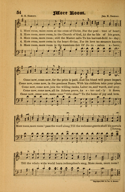 Sunlit Songs: for use in meetings for Christian worship or work page 54