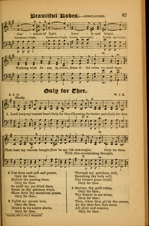 Sunlit Songs: for use in meetings for Christian worship or work page 67