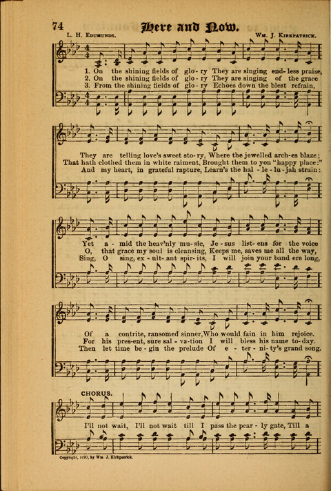 Sunlit Songs: for use in meetings for Christian worship or work page 74