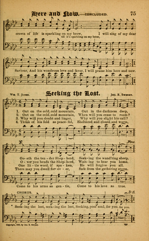 Sunlit Songs: for use in meetings for Christian worship or work page 75