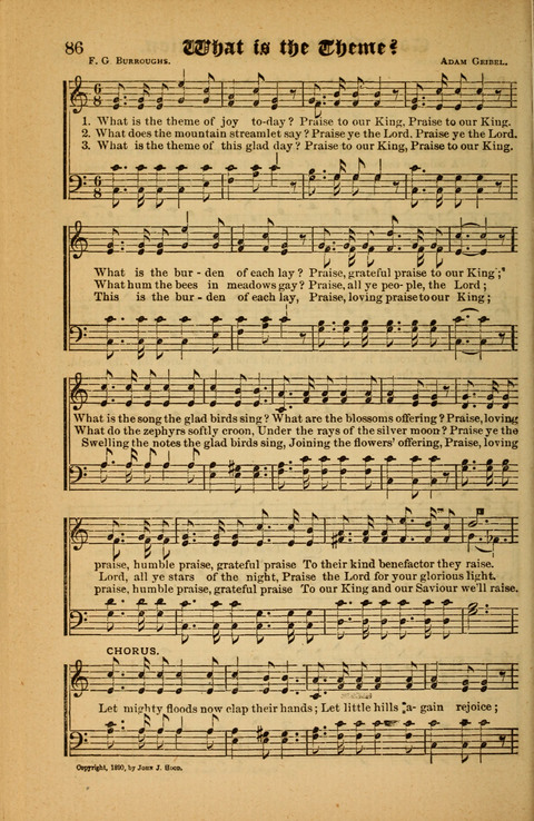 Sunlit Songs: for use in meetings for Christian worship or work page 86