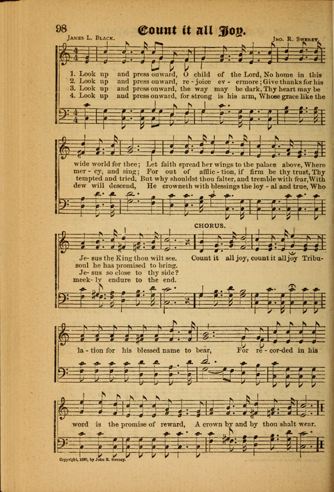 Sunlit Songs: for use in meetings for Christian worship or work page 98