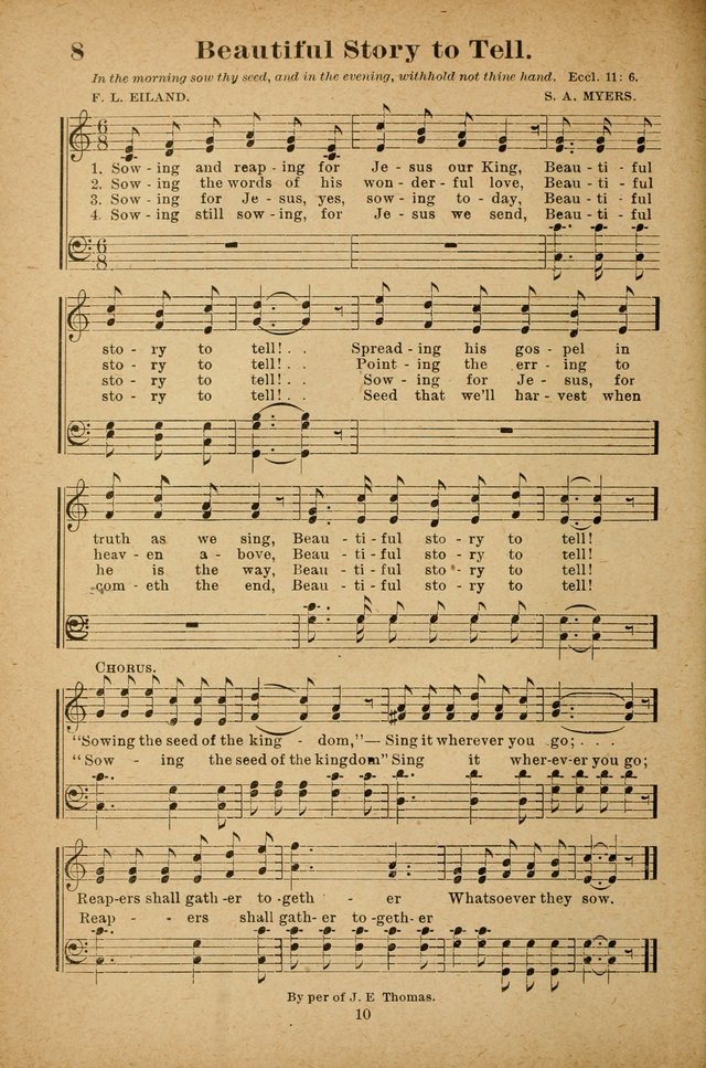 The Seed Sower: a collection of songs for Sunday schools and gospel meetings page 10