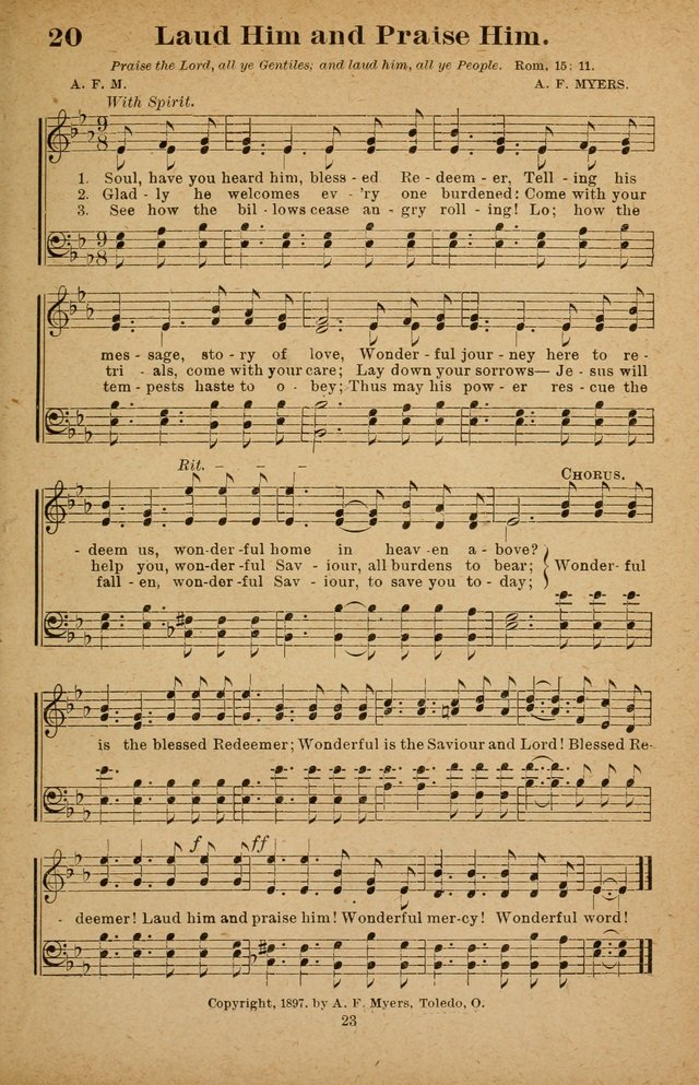 The Seed Sower: a collection of songs for Sunday schools and gospel meetings page 23