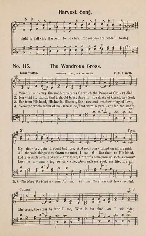 Service in Song: The cream of all the best songs, of all the best writers, together with Orders of Service for the Sunday School page 115