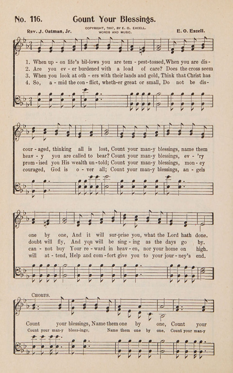 Service in Song: The cream of all the best songs, of all the best writers, together with Orders of Service for the Sunday School page 116