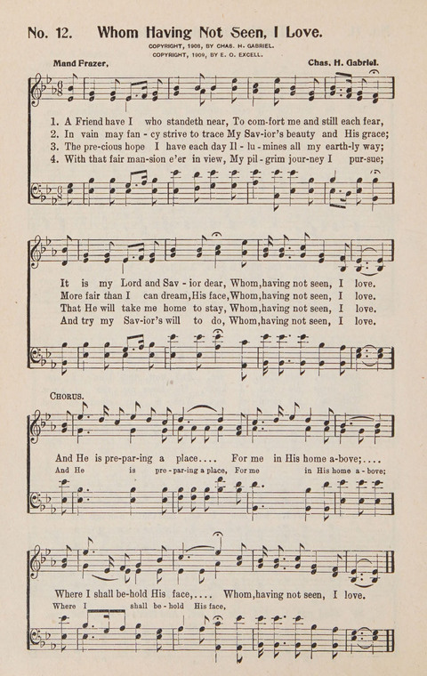Service in Song: The cream of all the best songs, of all the best writers, together with Orders of Service for the Sunday School page 12