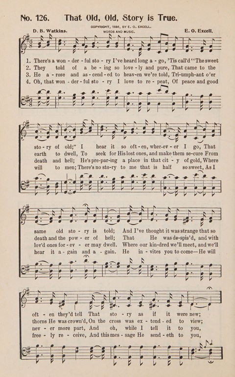 Service in Song: The cream of all the best songs, of all the best writers, together with Orders of Service for the Sunday School page 126