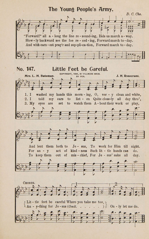 Service in Song: The cream of all the best songs, of all the best writers, together with Orders of Service for the Sunday School page 147