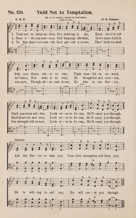 Service in Song: The cream of all the best songs, of all the best writers, together with Orders of Service for the Sunday School page 150