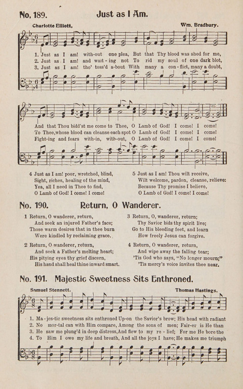 Service in Song: The cream of all the best songs, of all the best writers, together with Orders of Service for the Sunday School page 190