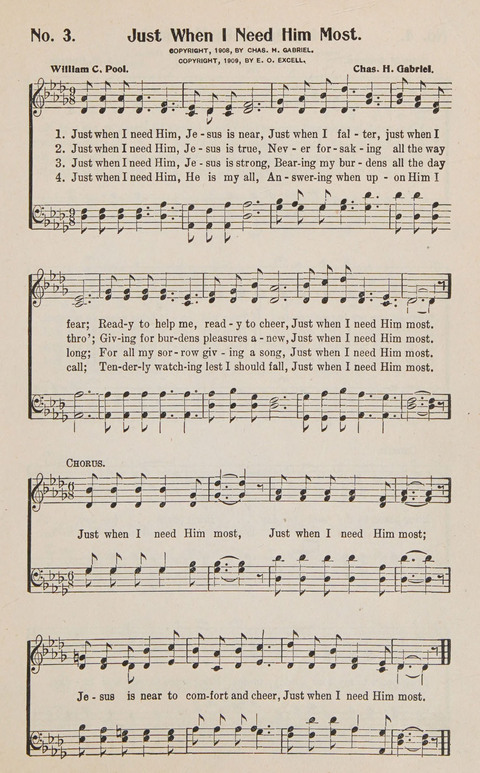 Service in Song: The cream of all the best songs, of all the best writers, together with Orders of Service for the Sunday School page 3