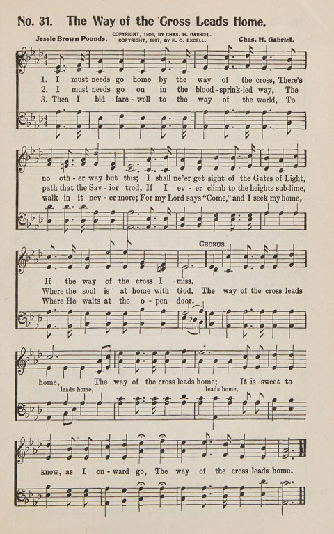 Service in Song: The cream of all the best songs, of all the best writers, together with Orders of Service for the Sunday School page 31