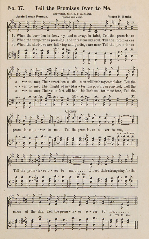 Service in Song: The cream of all the best songs, of all the best writers, together with Orders of Service for the Sunday School page 37