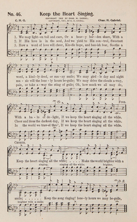 Service in Song: The cream of all the best songs, of all the best writers, together with Orders of Service for the Sunday School page 46