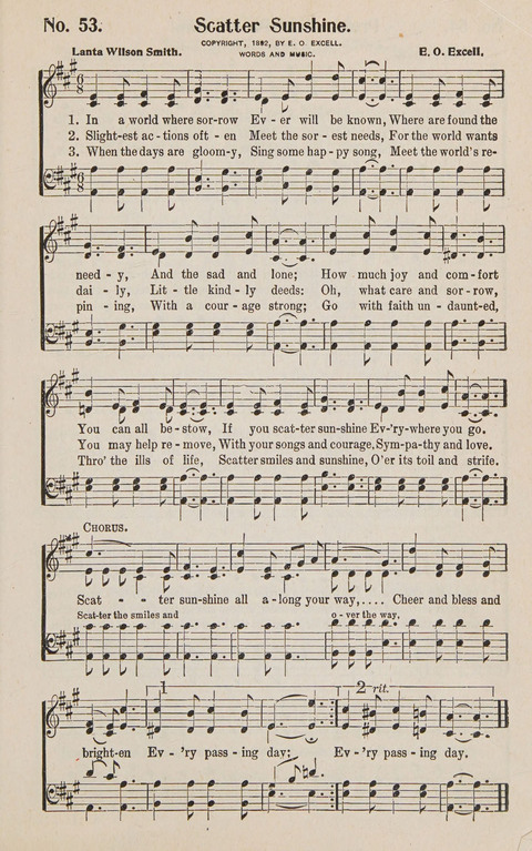 Service in Song: The cream of all the best songs, of all the best writers, together with Orders of Service for the Sunday School page 53