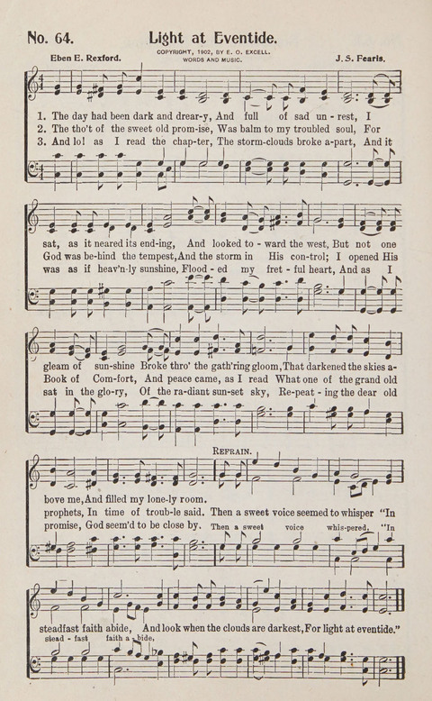 Service in Song: The cream of all the best songs, of all the best writers, together with Orders of Service for the Sunday School page 64