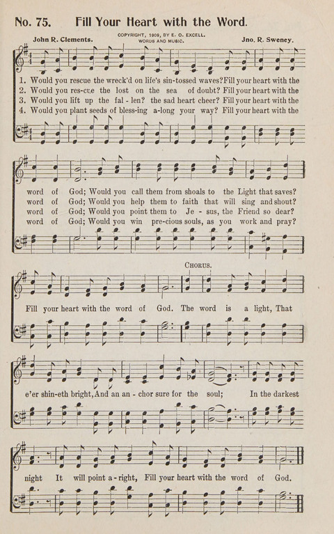 Service in Song: The cream of all the best songs, of all the best writers, together with Orders of Service for the Sunday School page 75