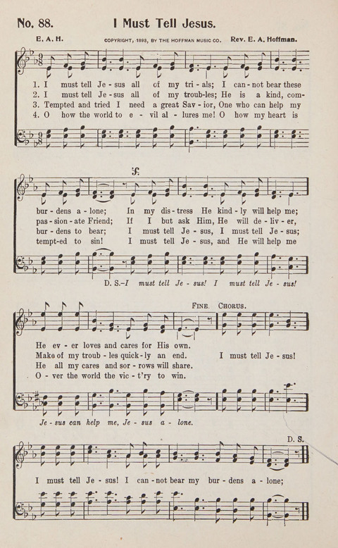 Service in Song: The cream of all the best songs, of all the best writers, together with Orders of Service for the Sunday School page 88