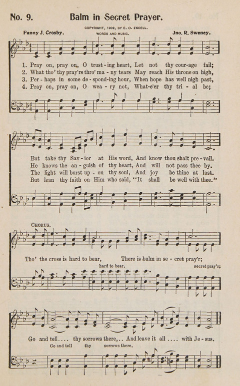 Service in Song: The cream of all the best songs, of all the best writers, together with Orders of Service for the Sunday School page 9