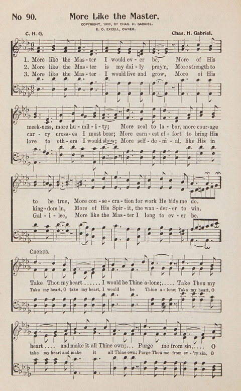 Service in Song: The cream of all the best songs, of all the best writers, together with Orders of Service for the Sunday School page 90