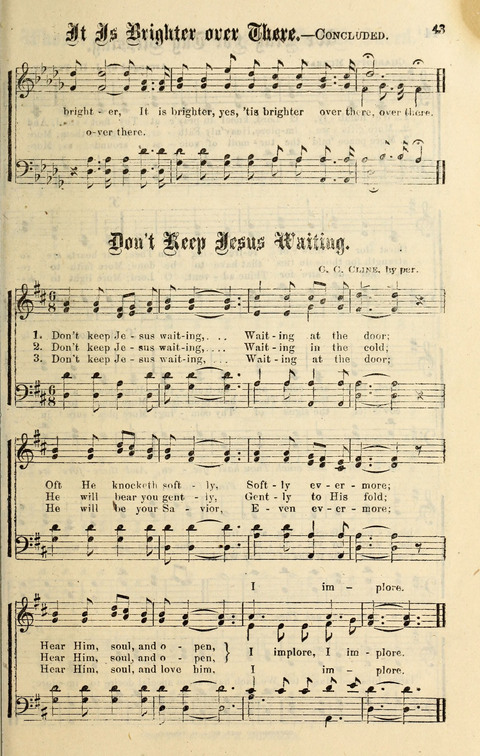 Spiritual Songs No. 2: for Gospel Meetings and the Sunday school page 43